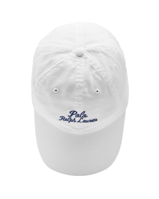 Polo Ralph Lauren White Chain Stitch Logo Cap for men