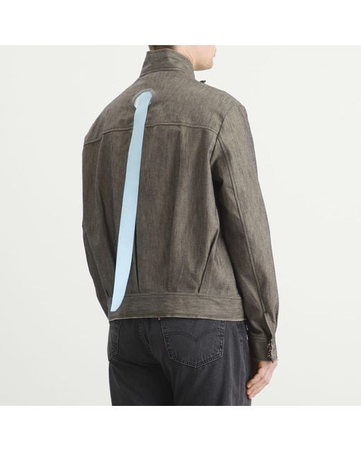 EBIT Green Inverted Pleat Gaberdine Jacket for men