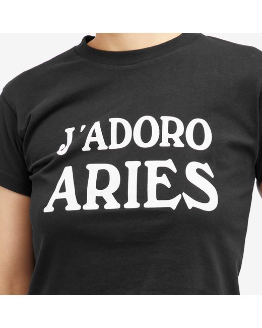 Aries Black J'Adoro T-Shirt