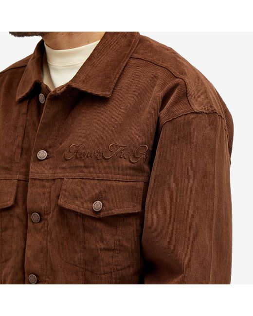 Honor The Gift Brown Trucker Jacket for men