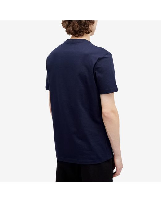 Versace Blue Embroidered Medusa T-Shirt for men
