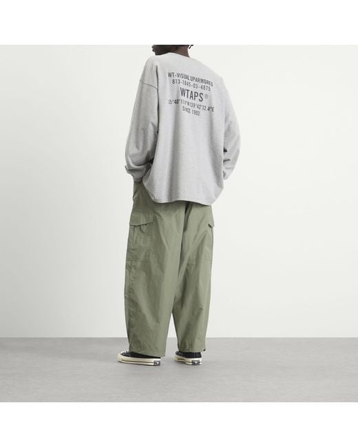WTAPS Spec Long Sleeve T-Shirt in Grey for Men | Lyst UK