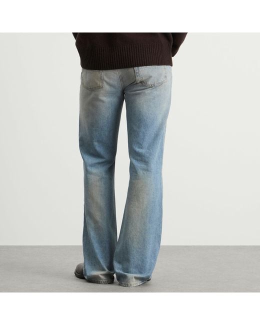 Amiri Blue Repaired Boot Cut Jeans for men