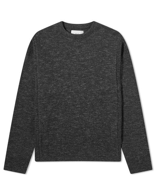Folk Gray Lightweight Rib Crew Sweater for men