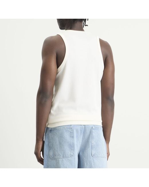 About Blank White Monogram 2 Pack Vests for men