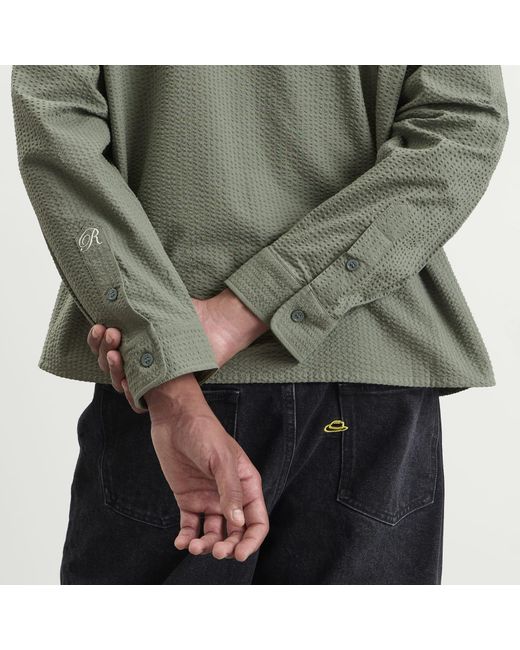 Ronning Green End. X Seersucker Shirt for men