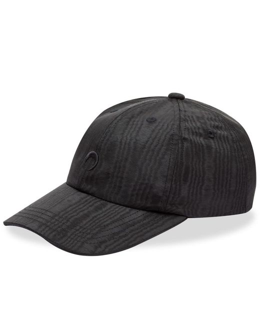 Marine Serre Embroidered Moire Cap With Moon in Black | Lyst