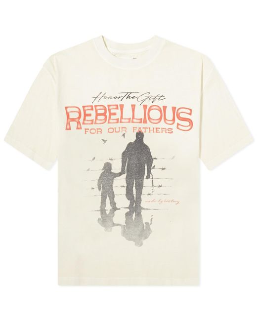 Honor The Gift White Rebellious T-Shirt for men