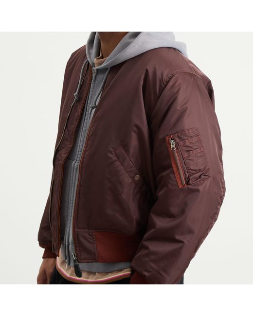 Beams Plus Brown Ma1 Jacket for men