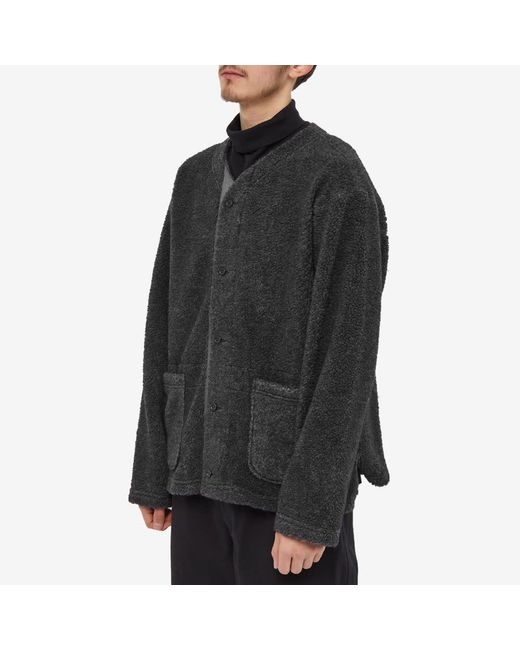 Engineered Garments shaggy Wool Cardigan in Black for Men | Lyst