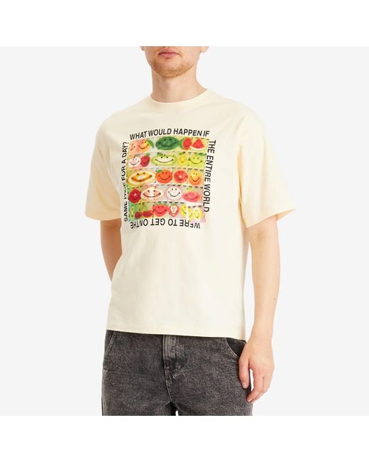Market Natural Smiley Same Page T-Shirt for men