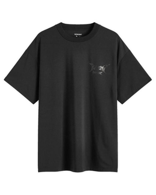 Represent Black End. X 247 Oversized T-Shirt for men