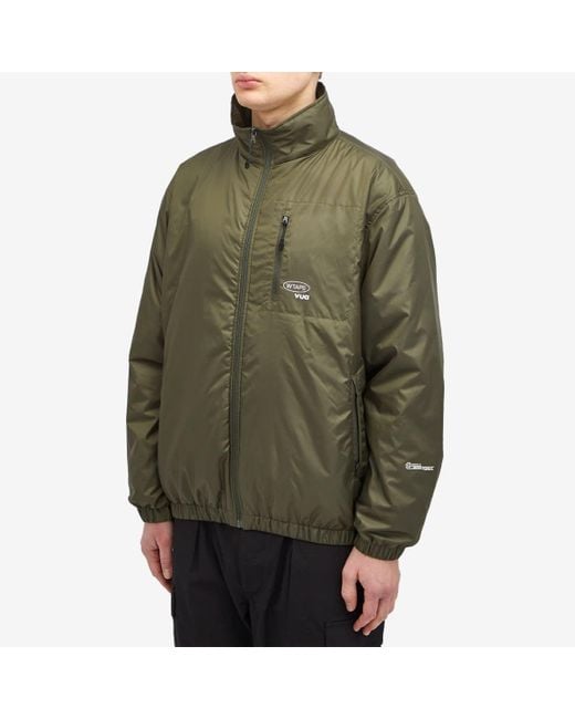 (w)taps Green 11 Track Jacket for men