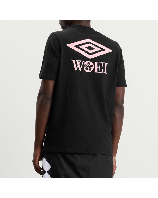 Umbro Black X Woei Logo T-Shirt for men
