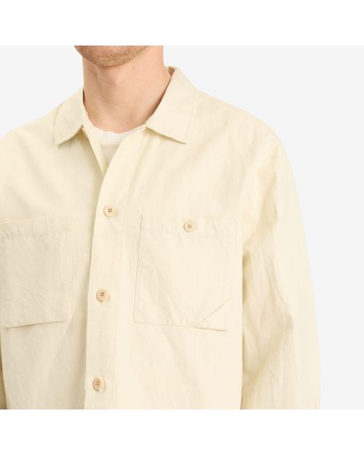 Folk Natural Anniversary Patch Overshirt for men