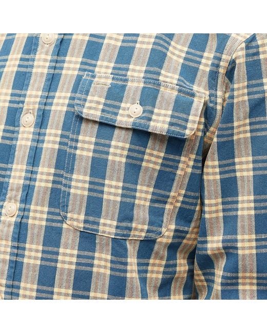 RRL Blue Matlock Check Shirt for men
