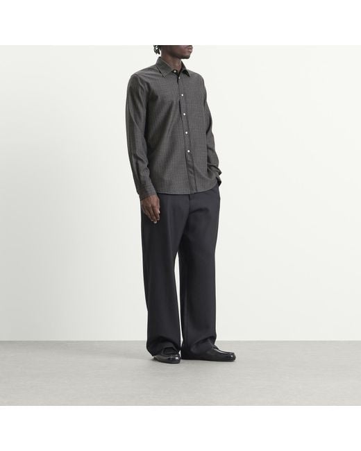 Jil Sander Black Tailored Stripe Shirt for men