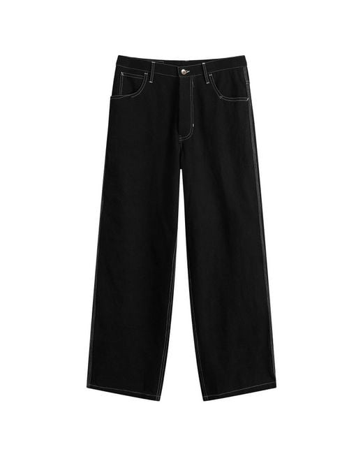 STORY mfg. Black Story Mfg Poetry Canvas Wonky-Wear Pants for men