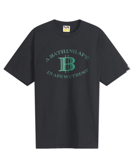 A Bathing Ape Black Money B Logo T-Shirt for men