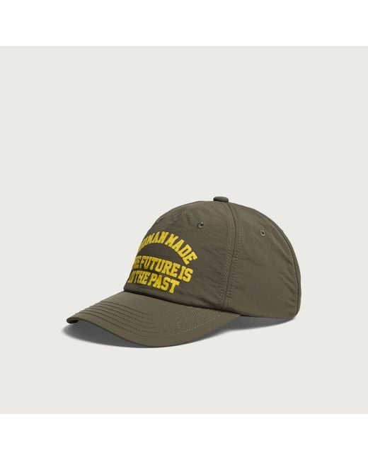 Human Made Green 5 Panel Nylon Cap for men