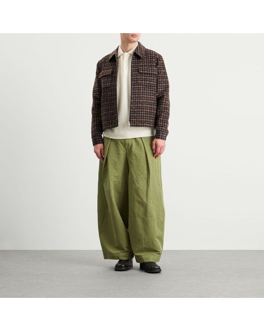 Wax London Brown Osier Drawn Check Jacket for men