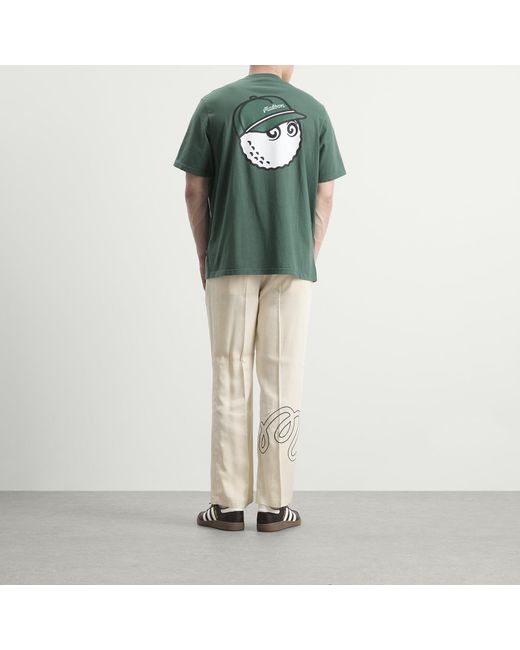 Malbon Green Bermuda Baldwin T-Shirt for men