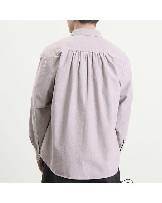 FRIZMWORKS Gray 1920S Oxford Work Shirt for men