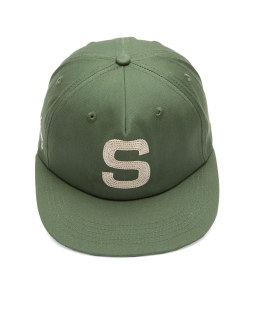 House Of Sunny Green Chain Stitch Emblem Cap