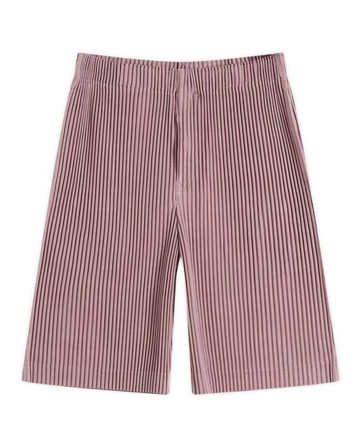 Homme Plissé Issey Miyake Red Homme Plissé Shorts for men