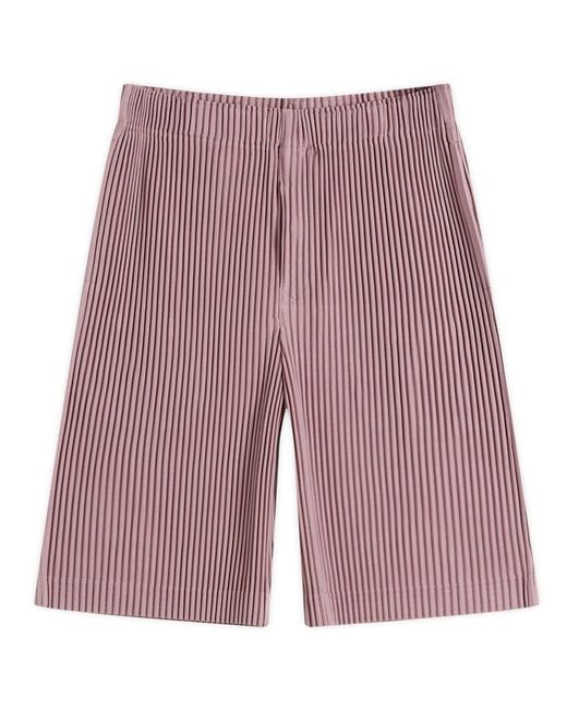 Homme Plissé Issey Miyake Red Homme Plissé Shorts for men