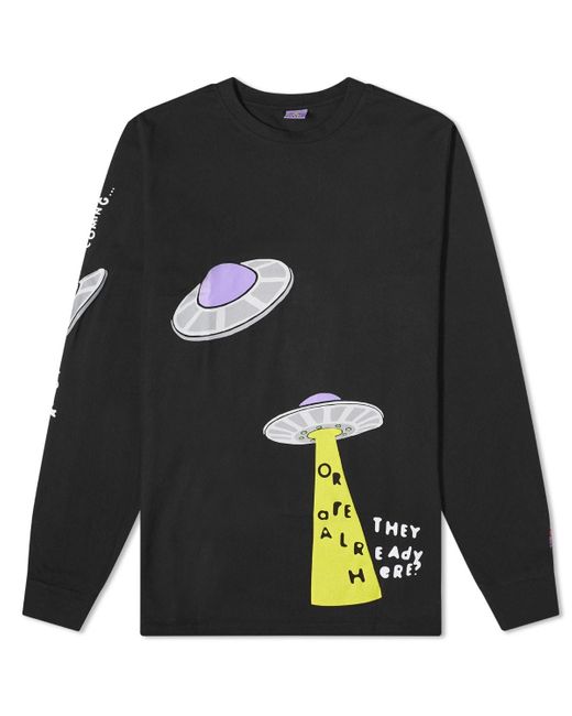 Creepz Black Long Sleeve Invasion T-Shirt for men