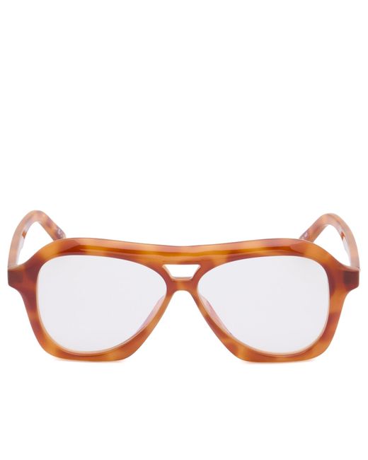 Le Specs Brown Drizzle Light Optical Glasses