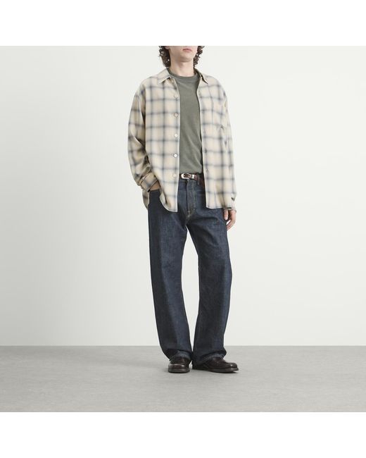 Our Legacy Gray Every Check Shirt for men