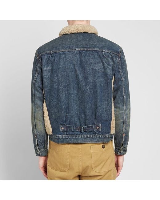希少 RRL Fleece-Paneled Denim Jacket 希少 RRL Fleece-Paneled Denim