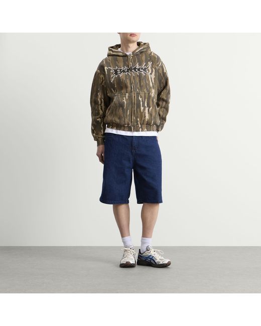 Butter Goods Green Nail Logo Zip Hoodie for men