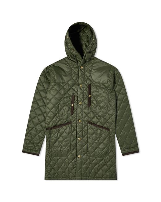 Barbour X Engineered Garments Jankees Quilted Jacket in Green for