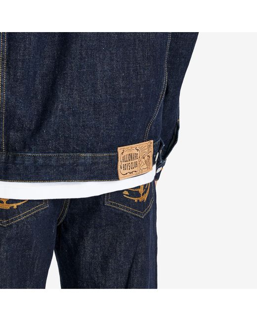 BBCICECREAM Blue Script Logo Denim Jacket for men