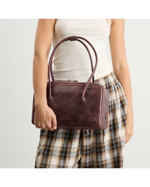 MARGE SHERWOOD Purple Soft Boston Bag