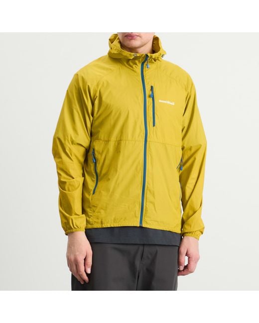Montbell Yellow Wind Blast Hooded Jacket for men