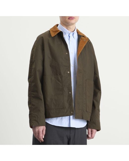 Forét Green Aspen Oilskin Jacket for men