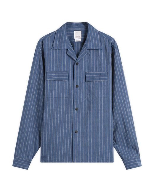 Visvim Keesey Stripe Shirt in Blue for Men | Lyst