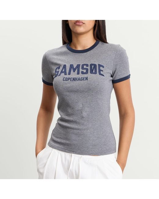 Samsøe & Samsøe Gray Sabond T-Shirt