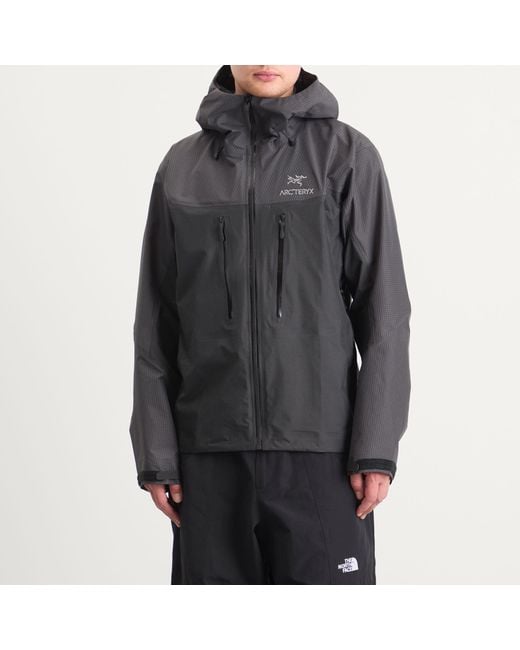 Arc'teryx Gray Alpha Gore-Tex Jacket for men