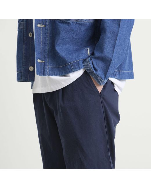 Folk Blue Wide Fit Trouser, Size 30" for men