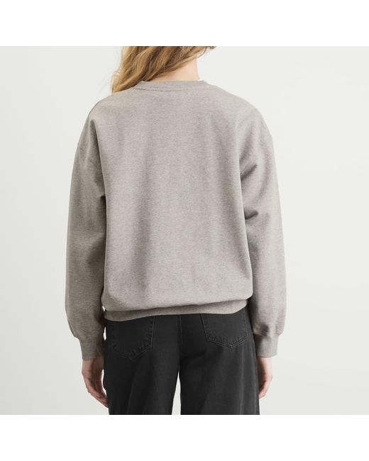 Ganni Gray Isoli Crewneck Sweatshirt