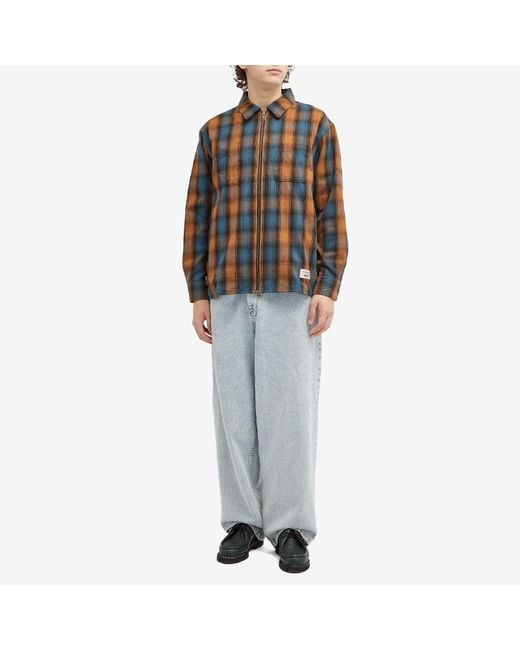 thisisneverthat Gore-Tex Windstopper Plaid Shirt in Blue for
