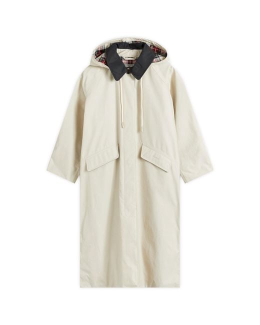 Barbour Natural X Alexa Chung Hooded Trench Coat
