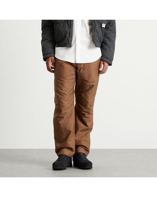 RANRA Brown Neve Canvas Cotton Pants for men