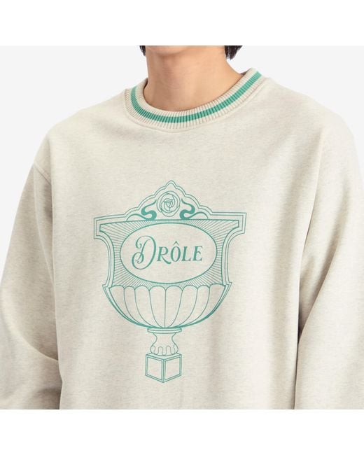 Drole de Monsieur White Drole Cup Sweatshirt for men