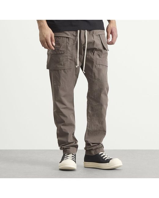 Rick Owens Gray Creatch Cargo Drawstring for men